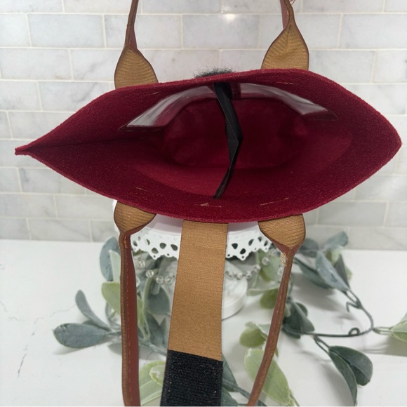 2 Bottle Double Wine Bag with Window - Felt Wine Carrier Tote Bag with Handle - Picture 4 of 7